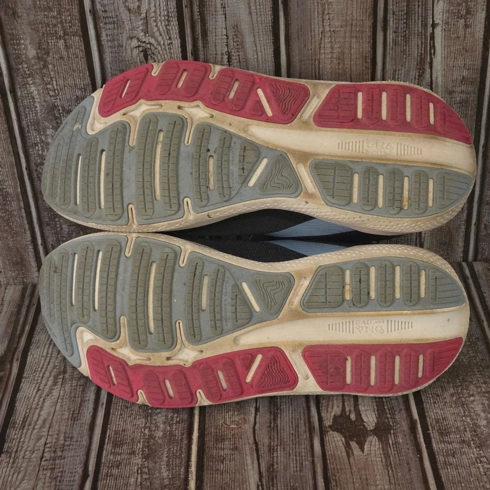 Sz 10.5 B Womens Brooks Ghost Max Ebony Lilac‎ Max Support Cushion Running Shoes